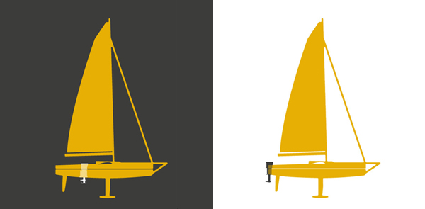  Racing sailboats